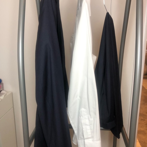 LAUREN RALPH LAUREN 3PC SUIT DEEP BLUE FIT SLIM FIT PANT - Picture 9 of 12